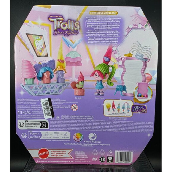 DreamWorks Trolls Band Together Hairageous Wardrobe Playset - Picture 7 of 10